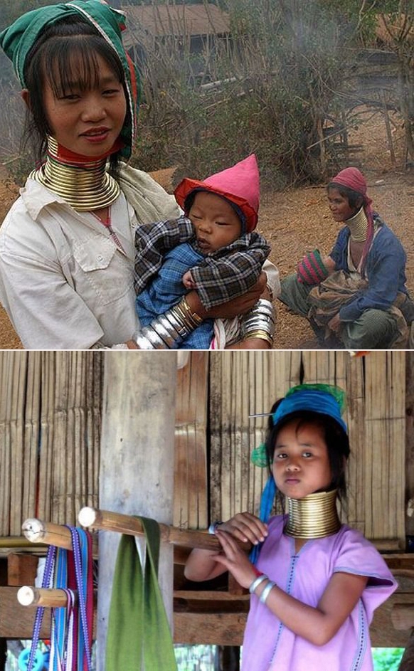 უცნაურ ტრადიციებს შეწირული ბავშვობა - რატომ უნდა ჰგავდეს ქალი ჟირაფს? mshoblebi